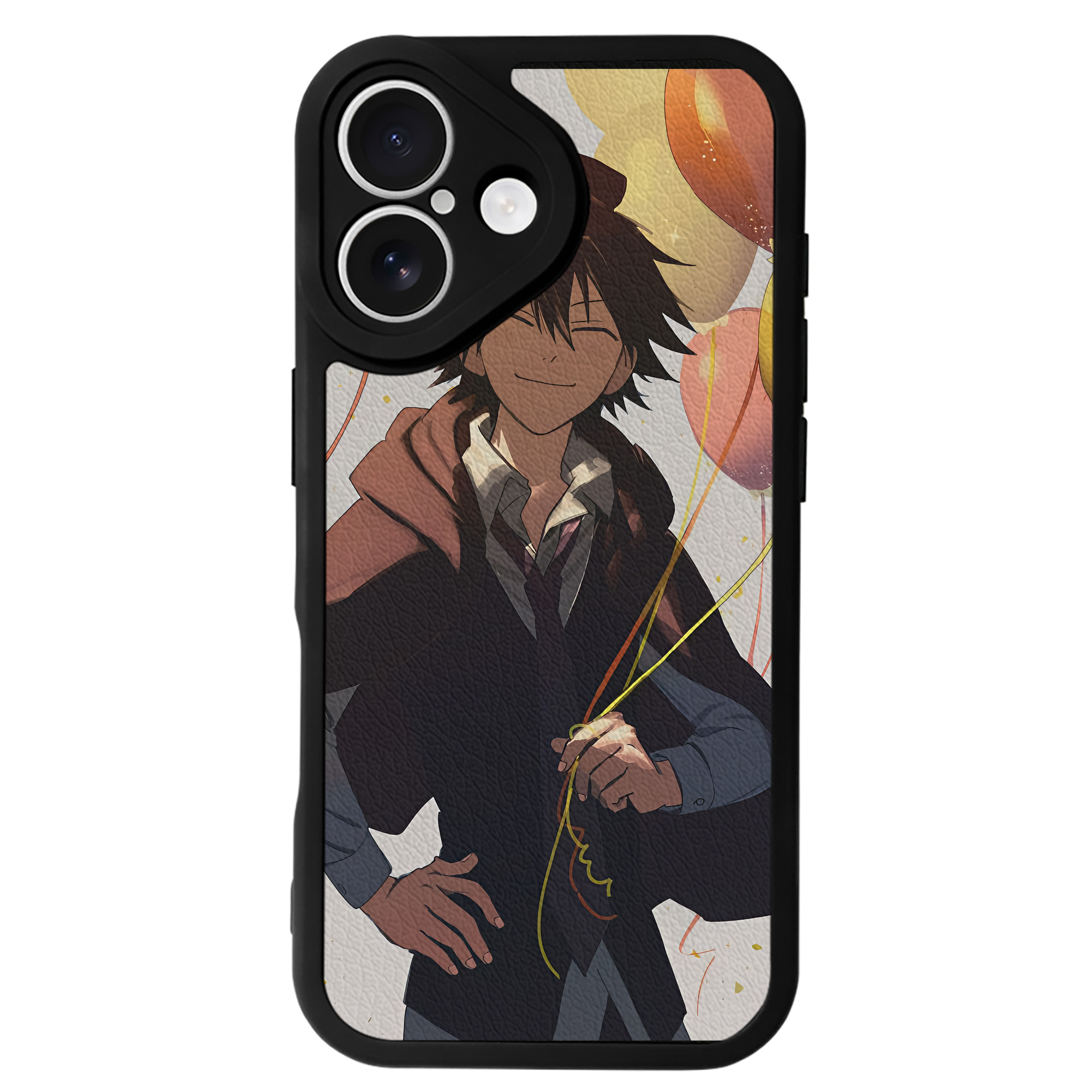 （画像用） 文豪ストレイドッグス Bungo Stray Dogs 【iPhone 16シリーズ対応】シリコンスマホケース（レザー調） 材質：シリコン